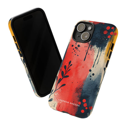 Vibrant Floral Energy iPhone 15 - Tough Phone Case