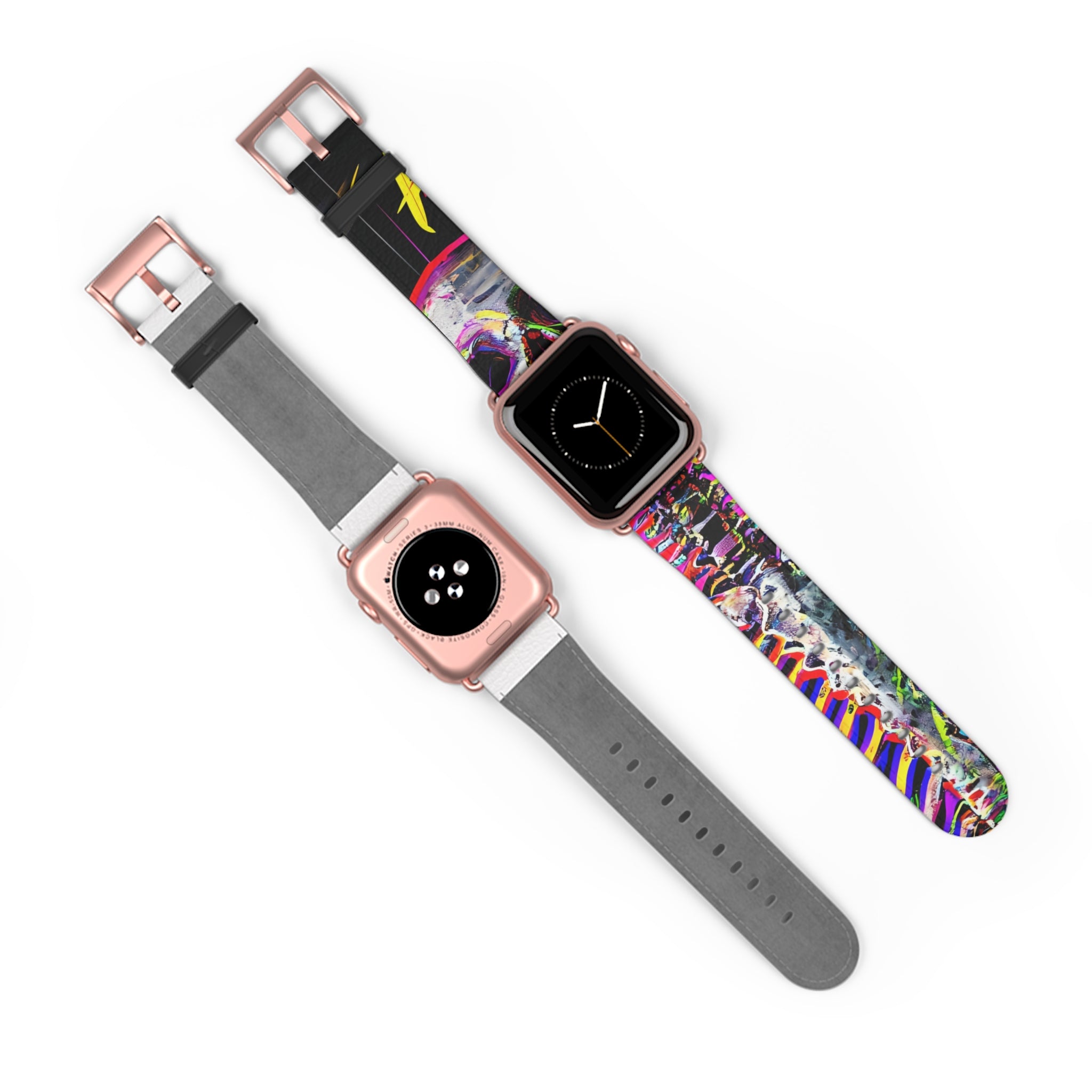 Neon Skeleton Laughter - Watch Band