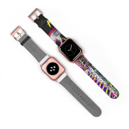 Neon Skeleton Laughter - Watch Band