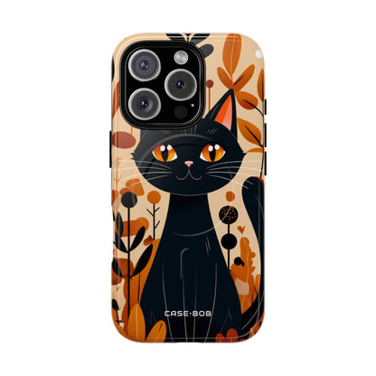 Black Cat Glow iPhone 16 Pro Case - Tough+
