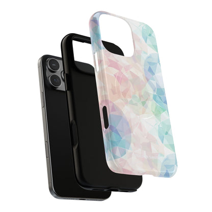 Pastel Geometry Background - Tough + MagSafe® iPhone 16 Phone Case