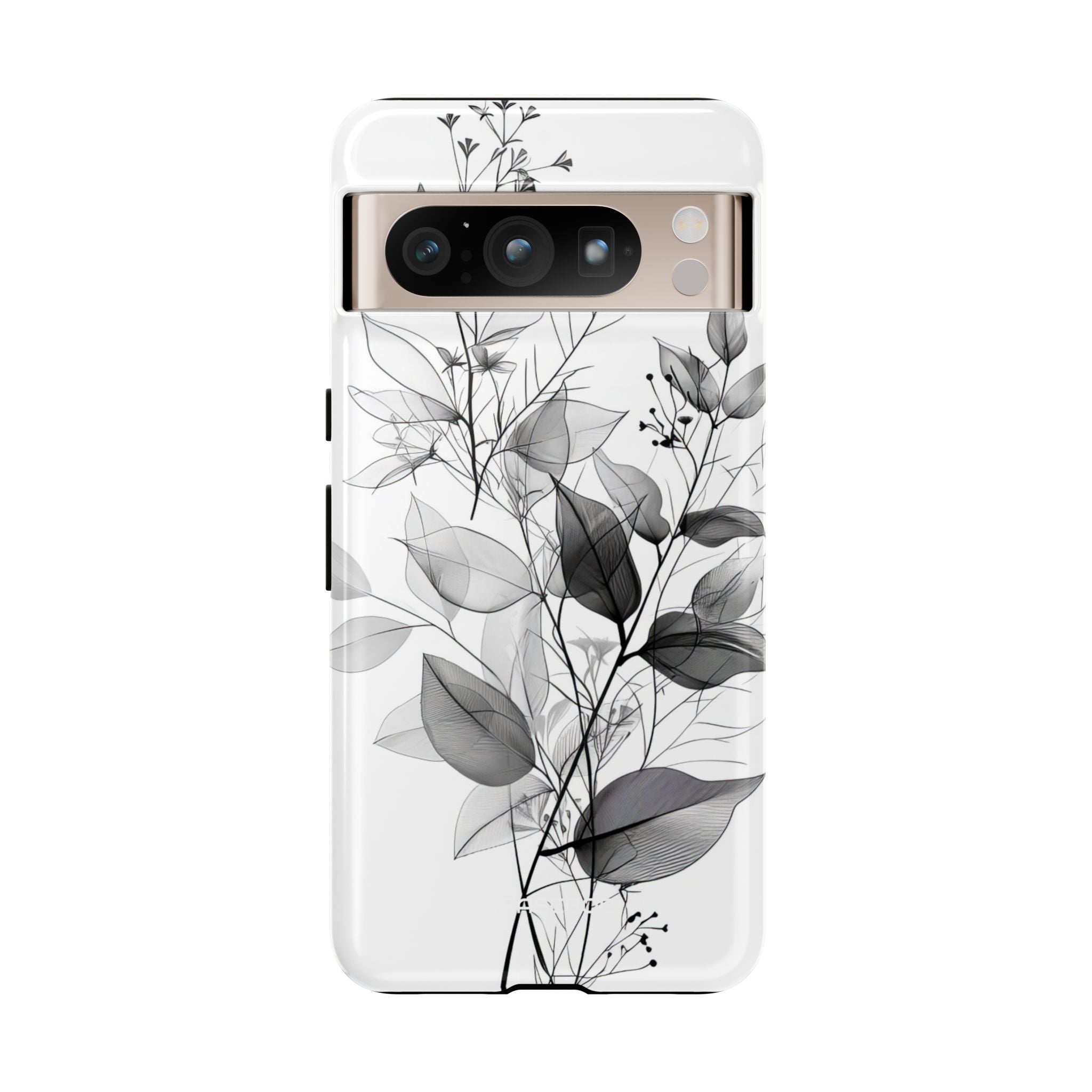 Botanical Elegance in Monochrome - for Google Pixel 8