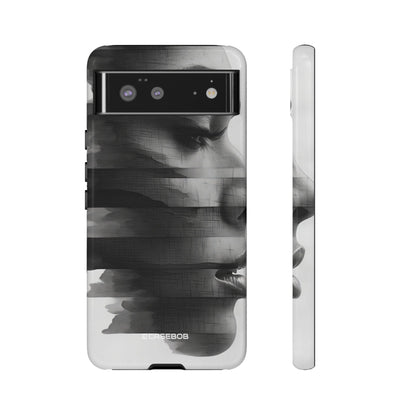 Abstract Glitch Portrait - Phone Case for Google Pixel