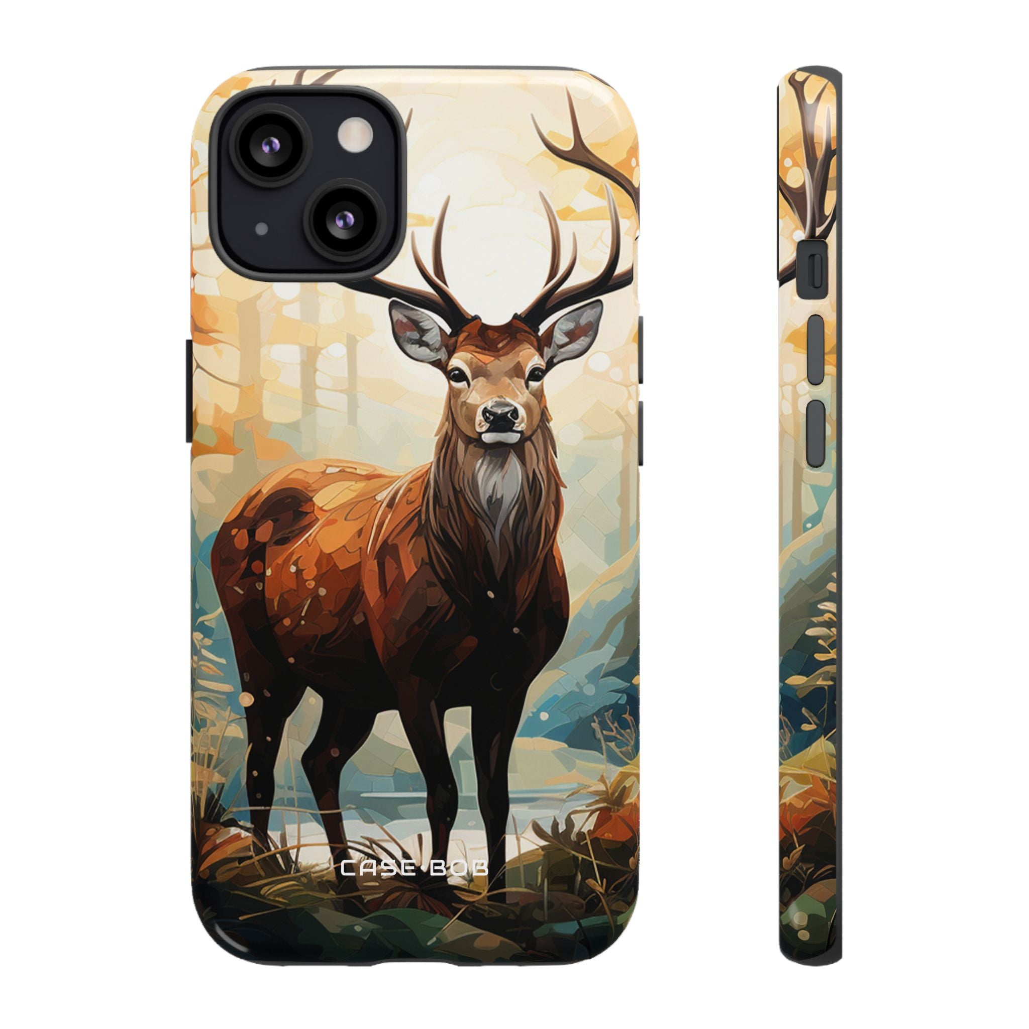 Glowing Stag iPhone 13 Case - Tough