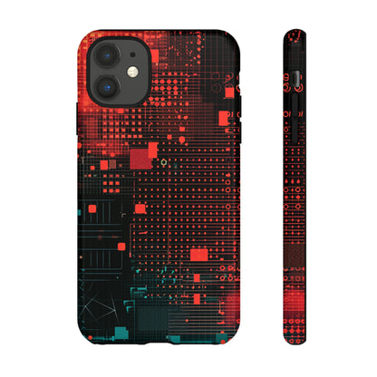 Secure Spectrum: Digital Gradient - Protective Phone Case