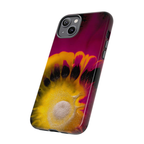 Deep Purple Ink Art iPhone Case (Protective) Phone Case