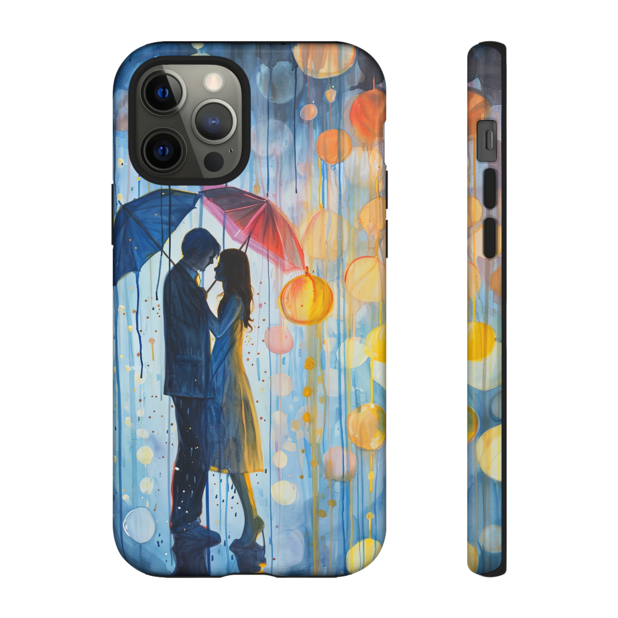 Rainy Day Love Umbrellas - Protective Phone Case