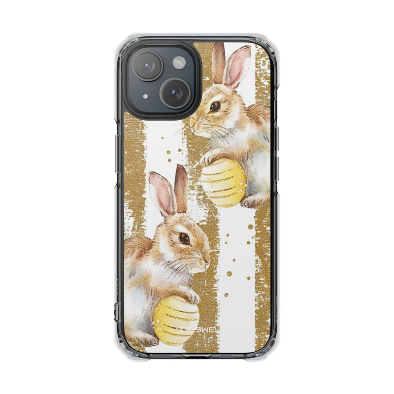 Bunnies Hold Eggs iPhone Case - Impact