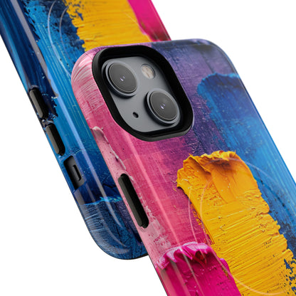 Bold Abstract Texture - Tough + MagSafe® iPhone 14 Phone Case