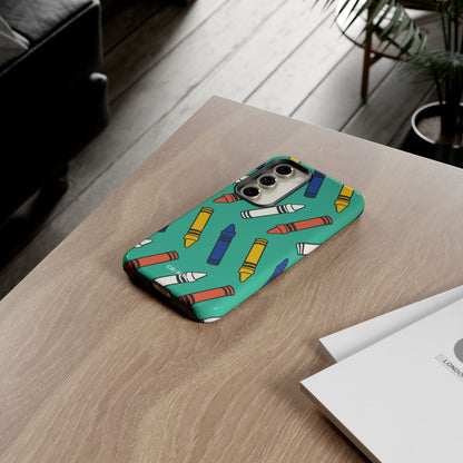Crayons Dance Playfully - Samsung Case