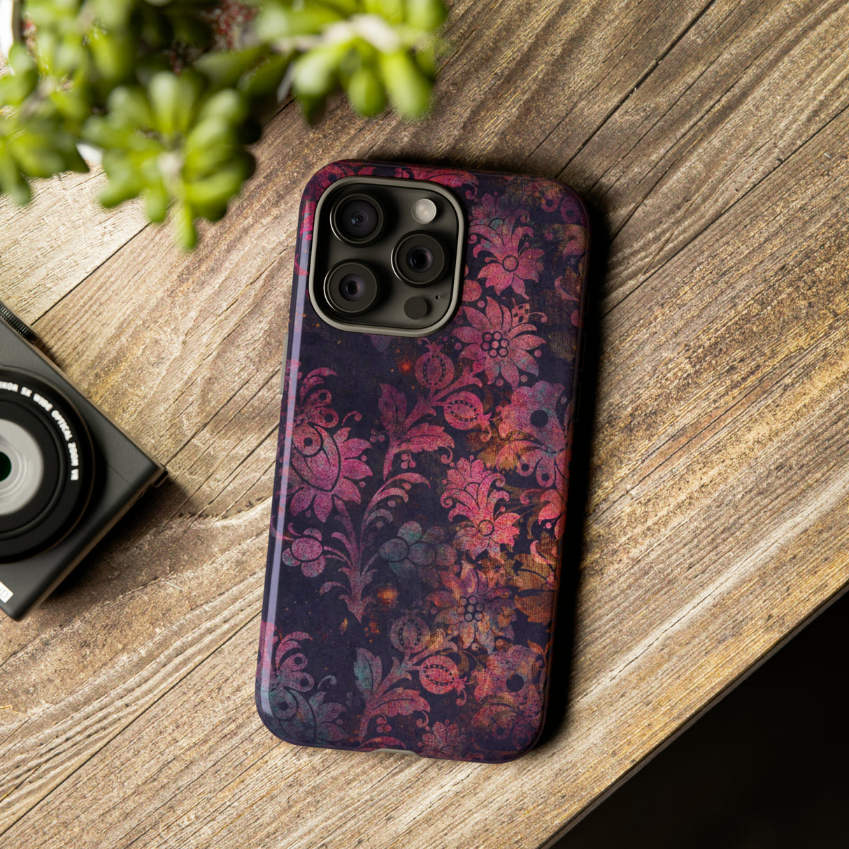 Grungepa Gothic Flower - Protective Phone Case