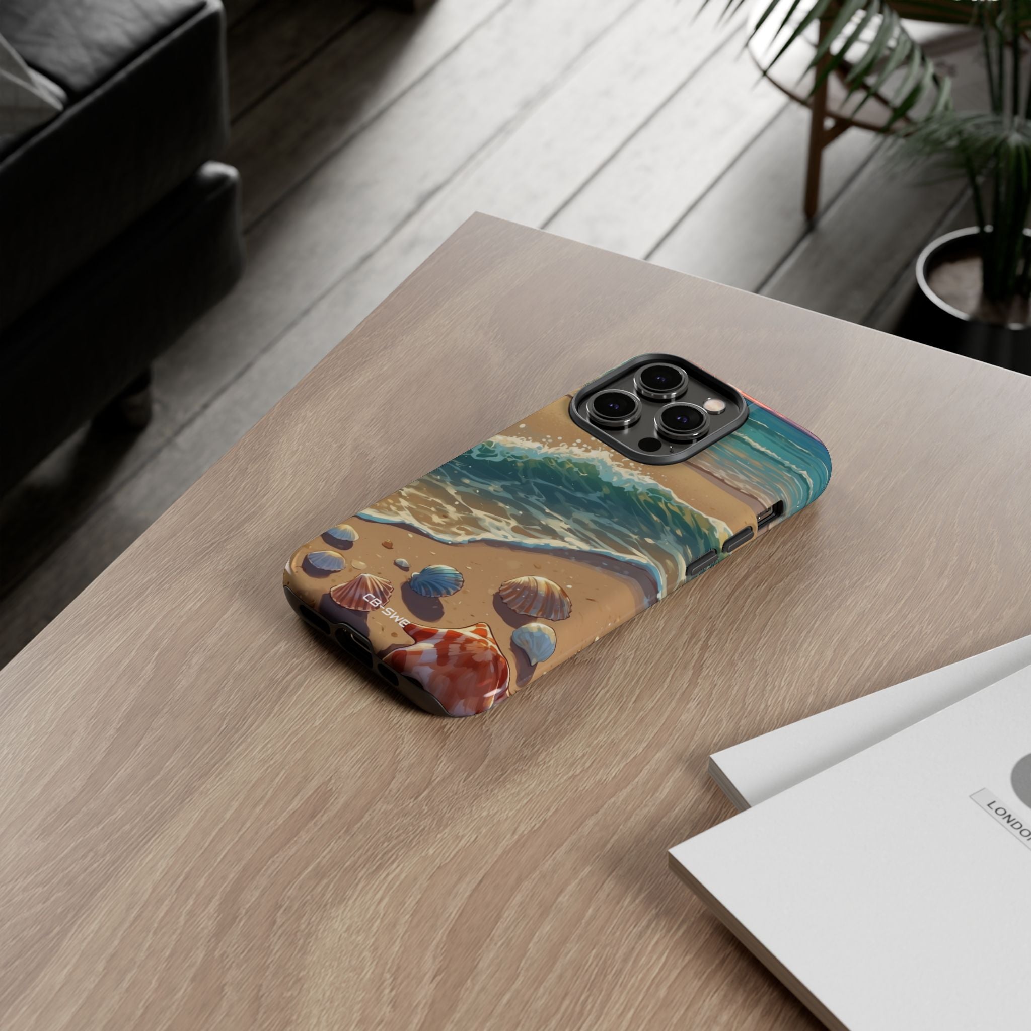 Seashells Kiss Shore - iPhone Case