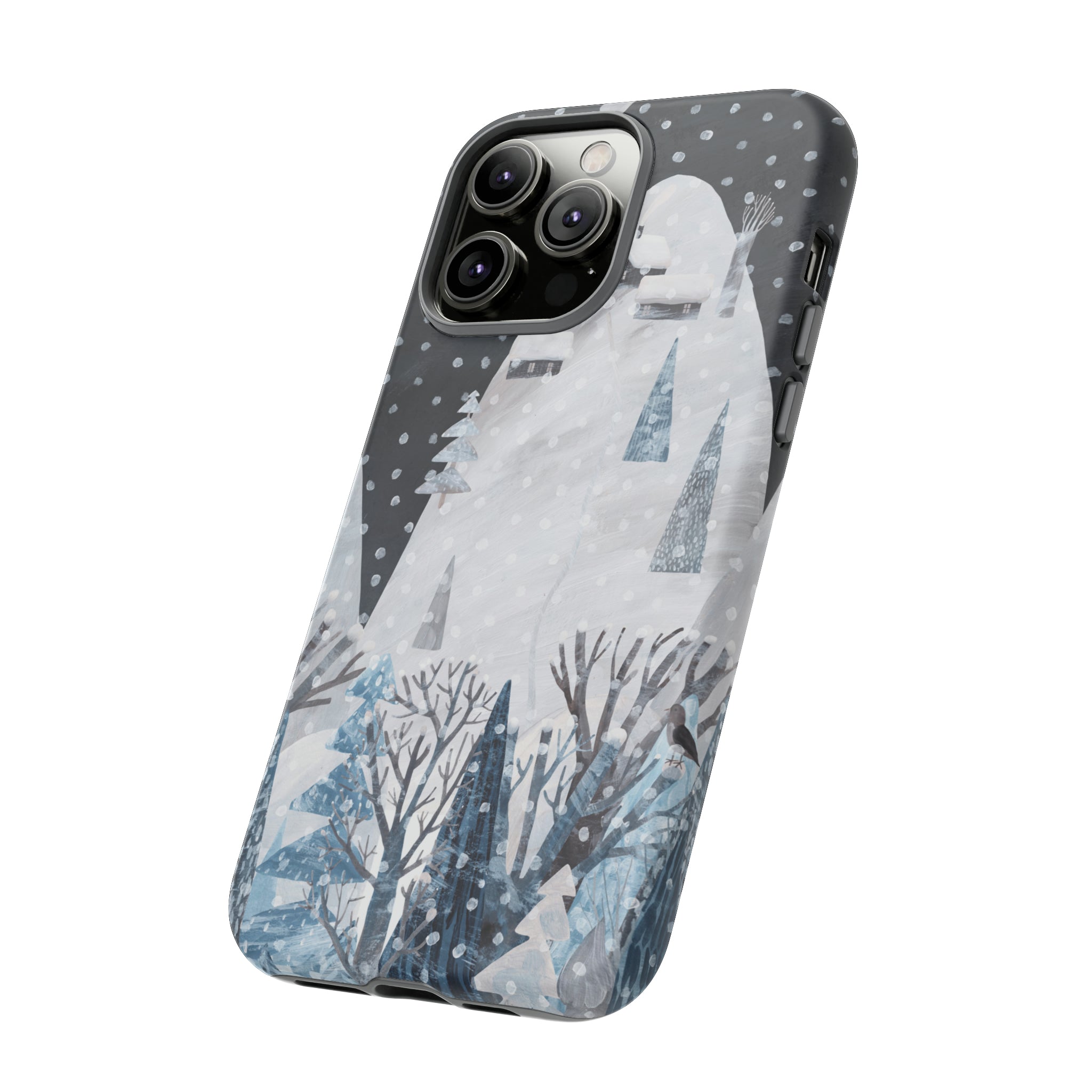 Cute Winter Landscape - Protective Phone Case