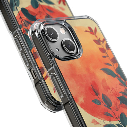 Orange Sun Harmony - Clear Impact iPhone 14 Phone Case