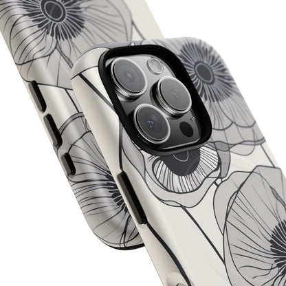 Modern Minimalist Flowers iPhone 16 | Tough+ Phone Case