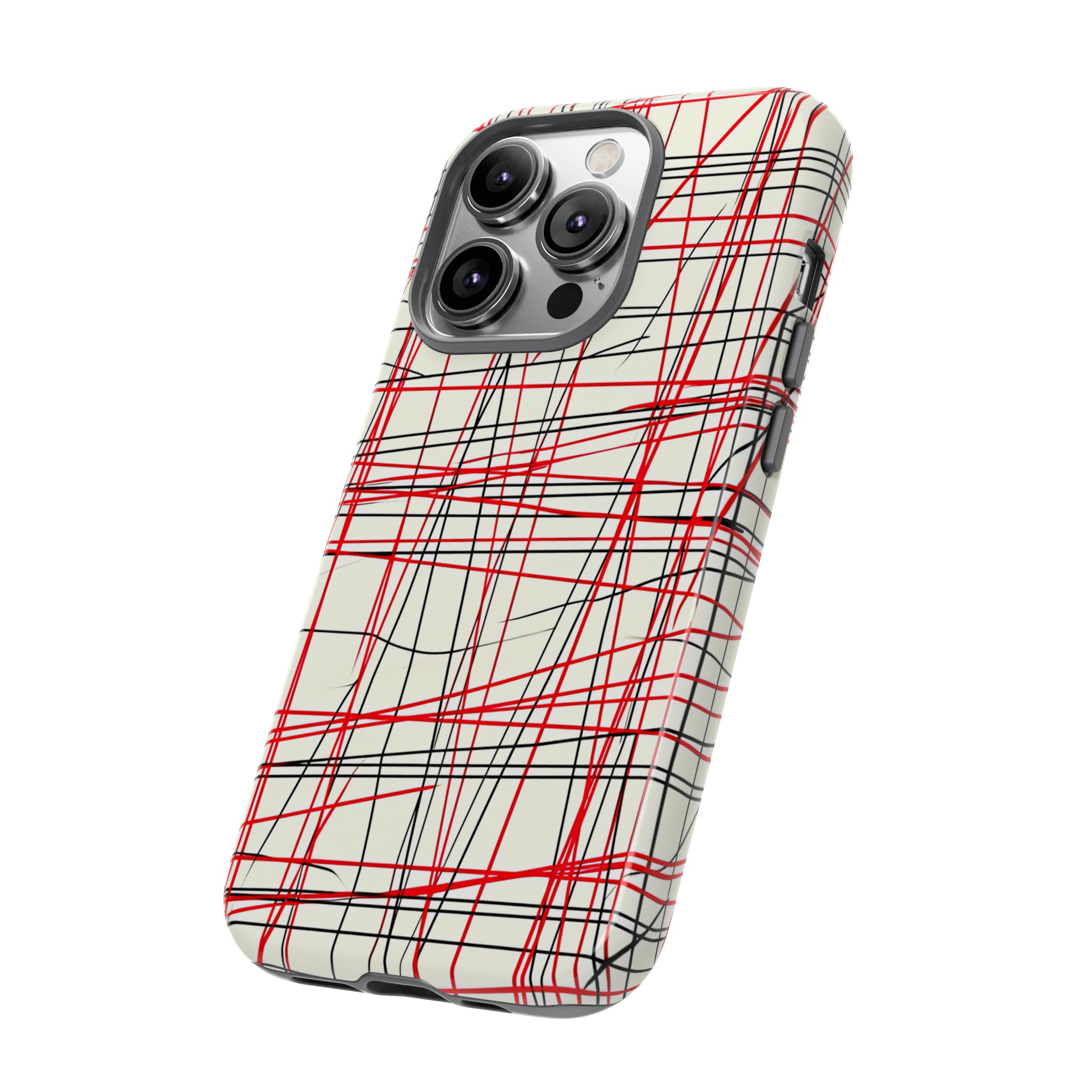 Red Line Minimalist - Protective Phone Case