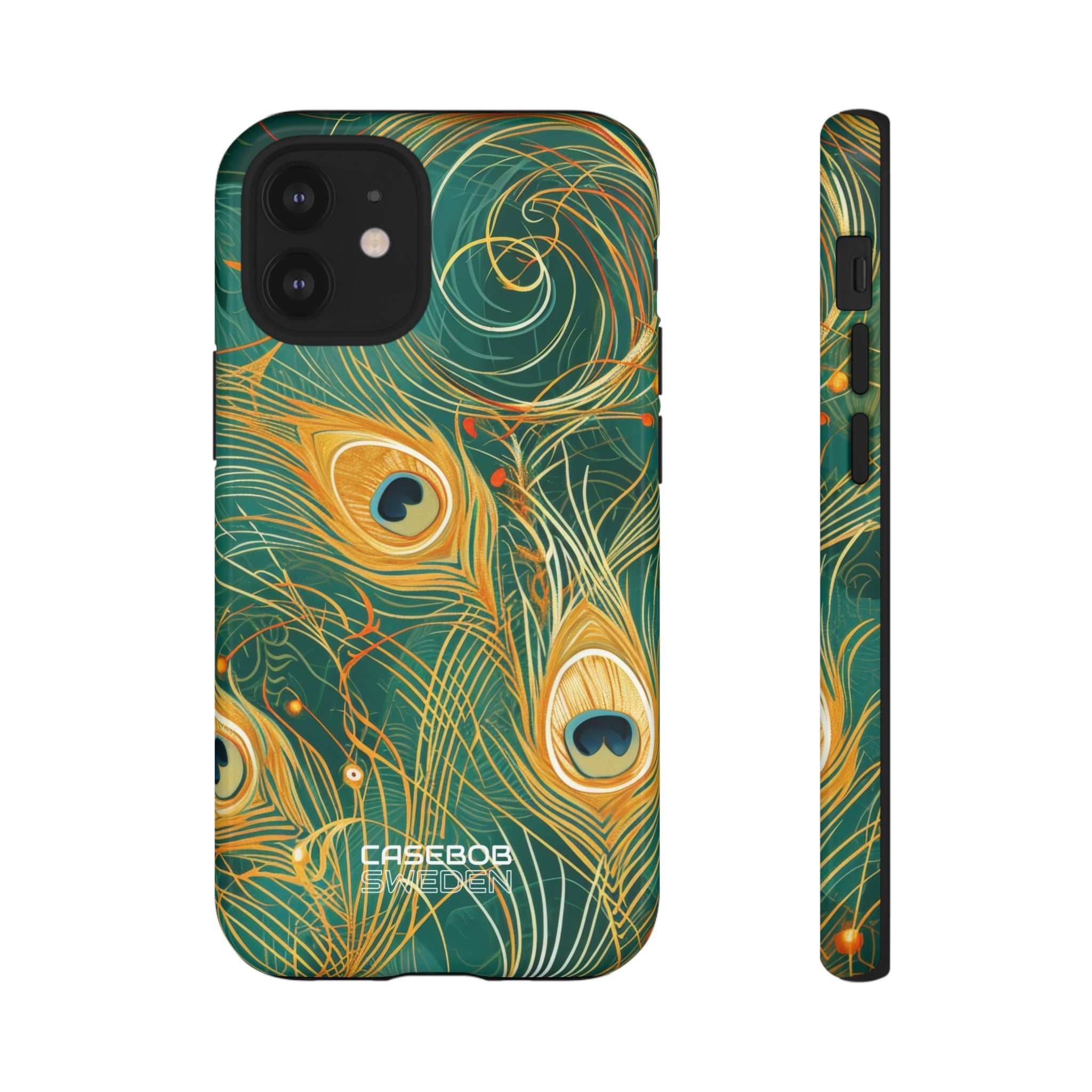 Vibrant Peacock Whirl iPhone 12 - Tough