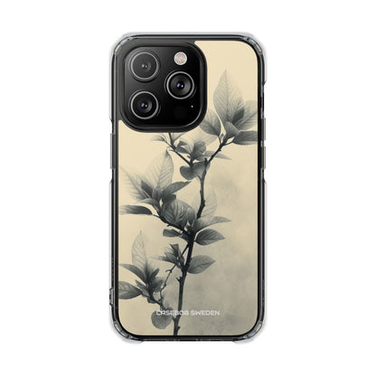 Beige Branch Art - Clear Impact iPhone 14 Phone Case