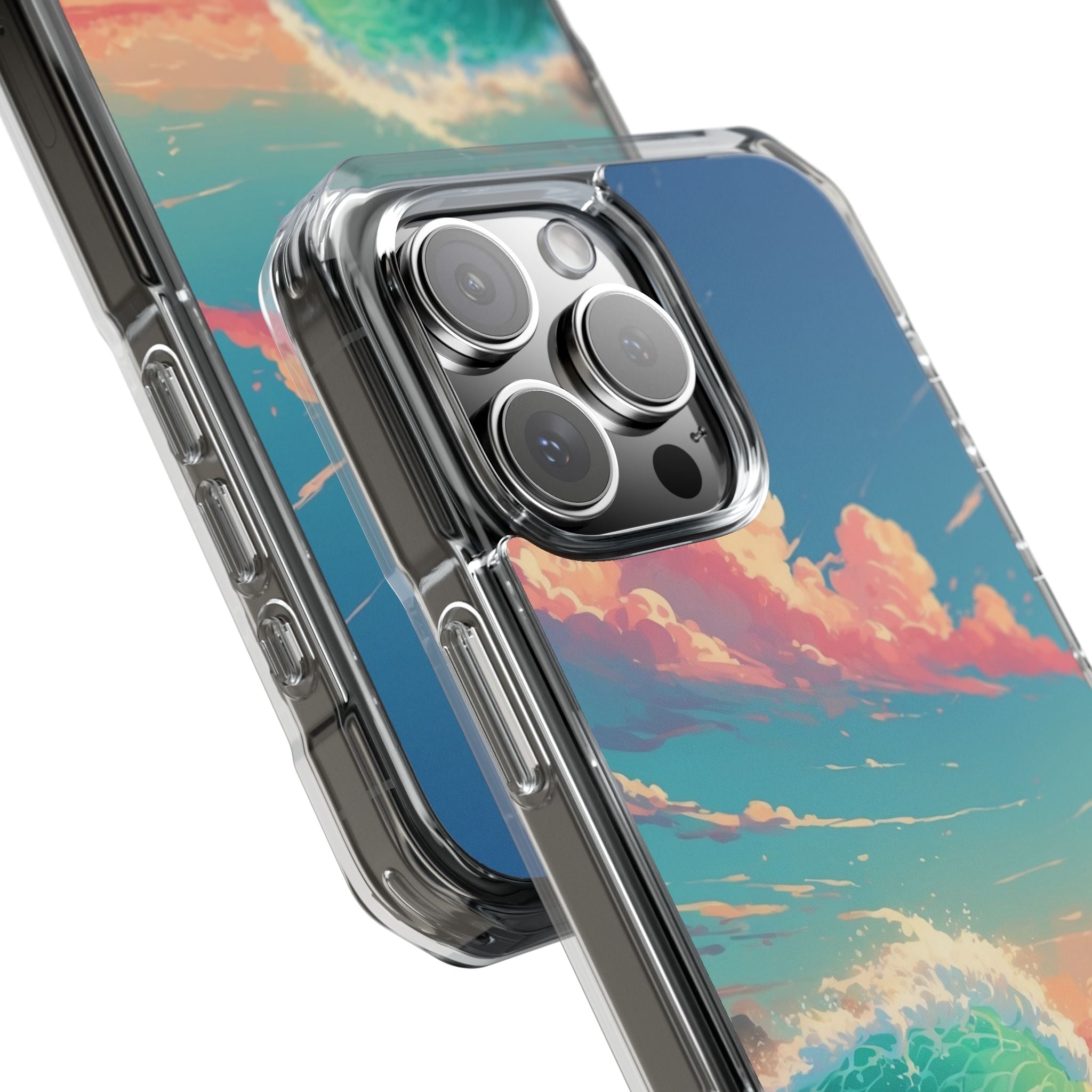 Turquoise Curl iPhone 16 Pro Max Case - Impact