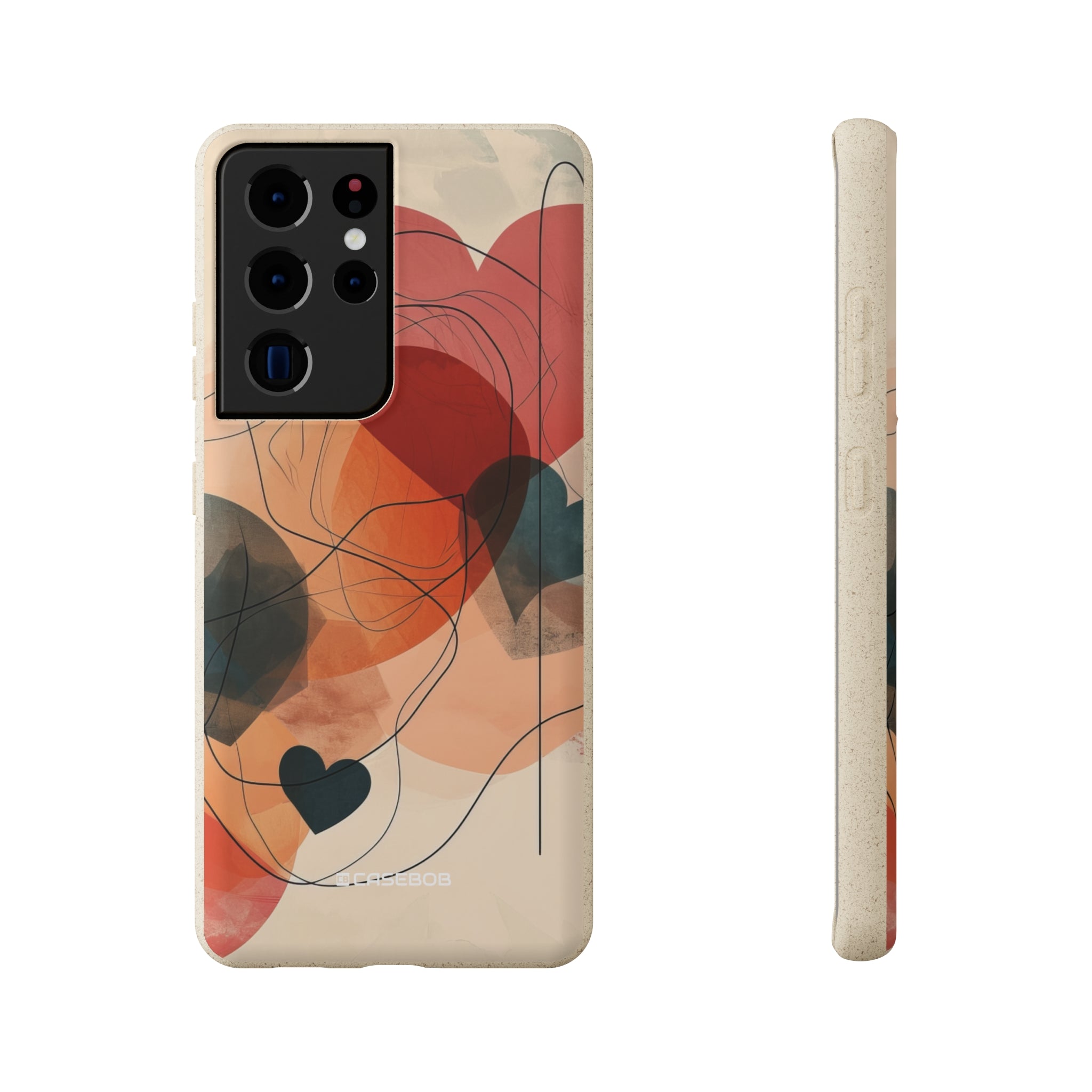 Abstract Heart Harmony | Biodegradable Phone Case