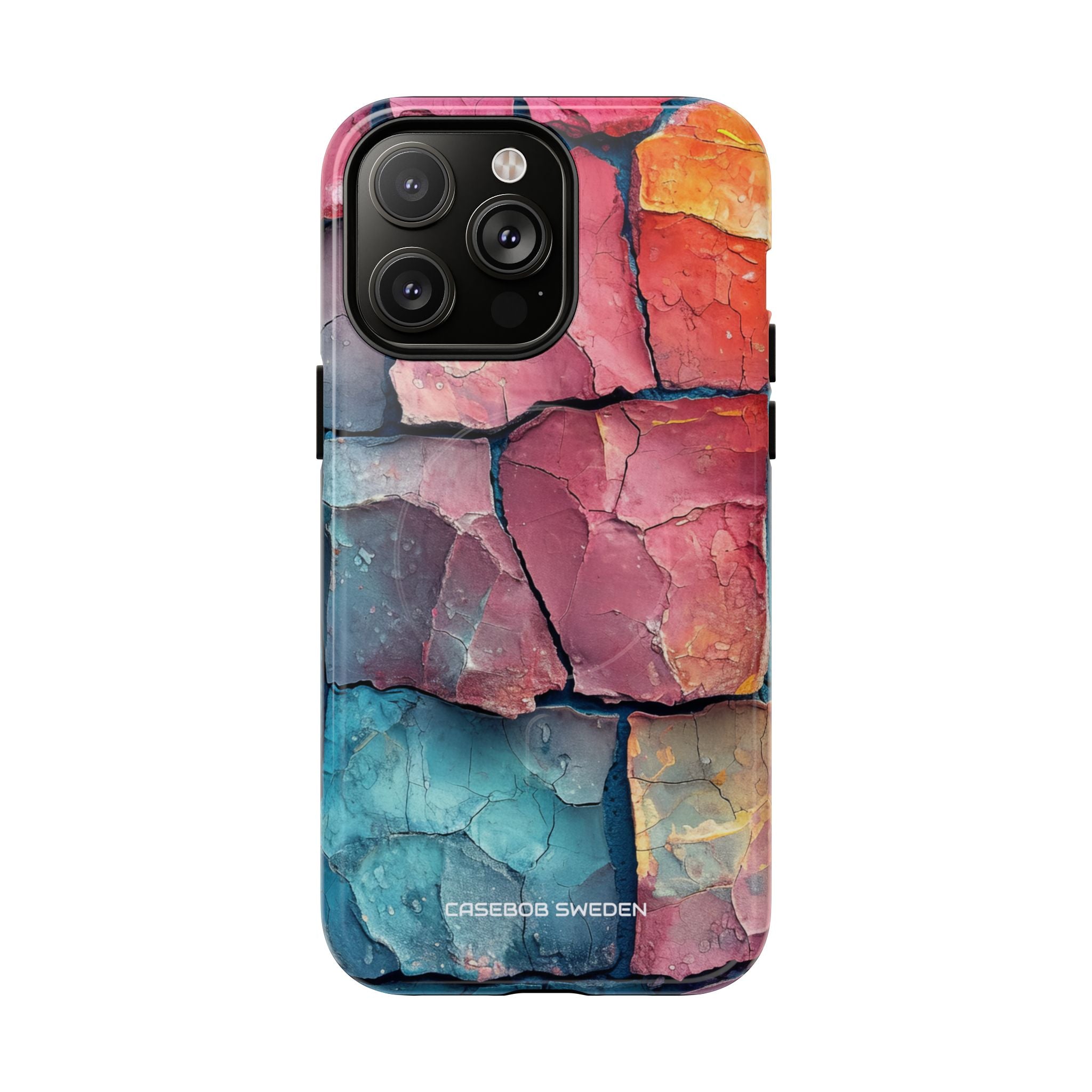 Cracked Earth Mosaic - Tough + MagSafe® iPhone 14 Phone Case