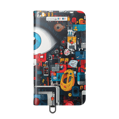 Blue Gaze Mosaic - Samsung S24 Case - Wallet