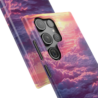 Pink Purple Clouds - Slim Samsung S23 Phone Case