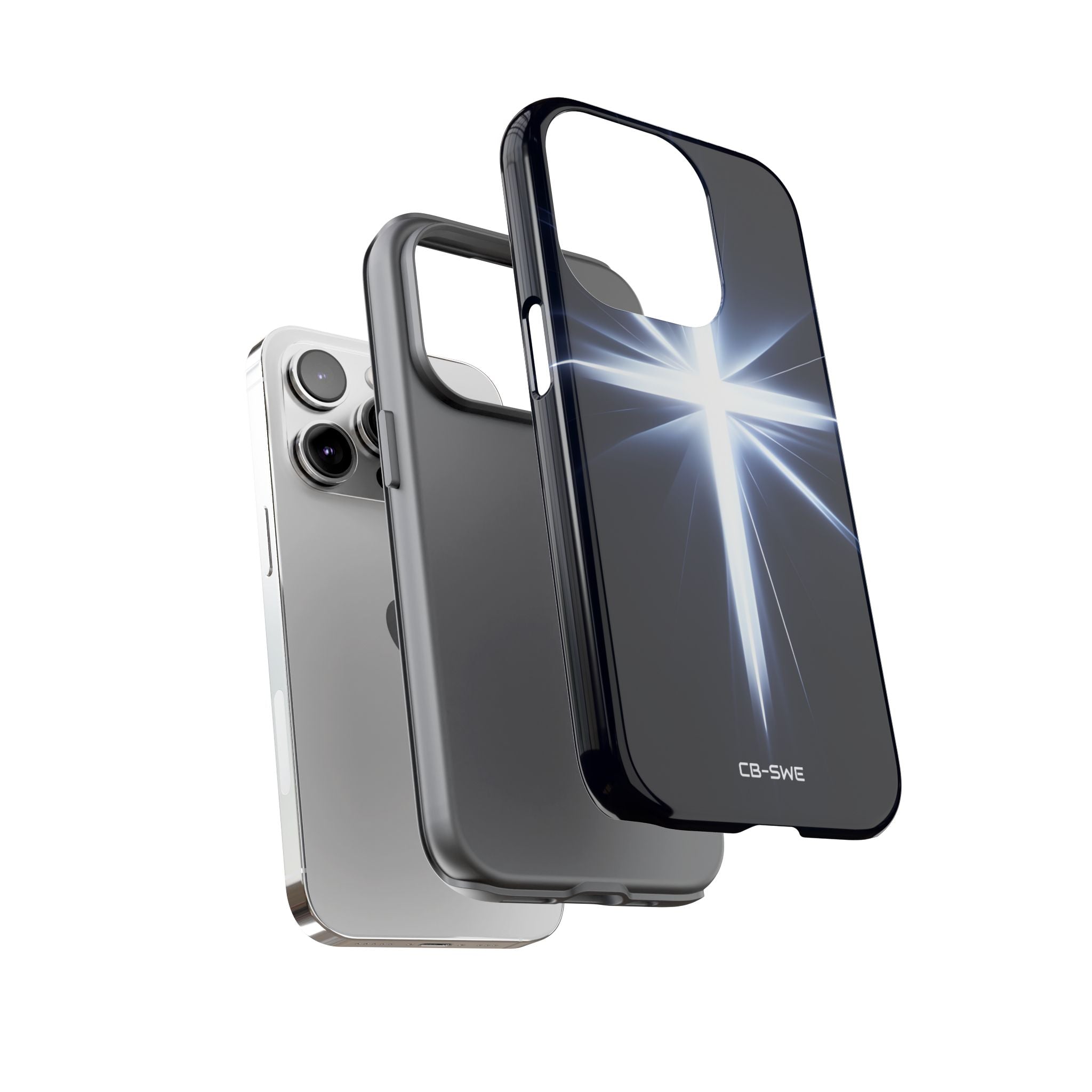 Luminous Cross Radiance - iPhone Case