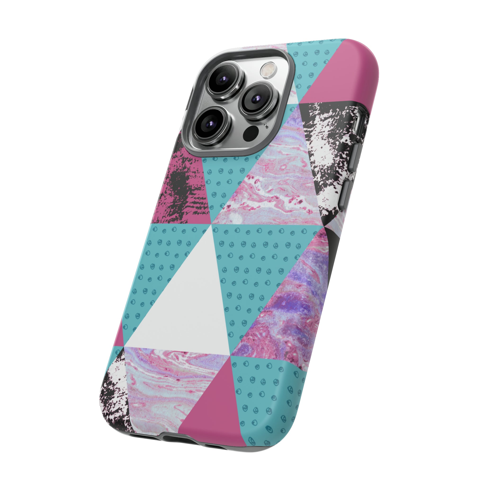 Grunge Triangles - Protective Phone Case