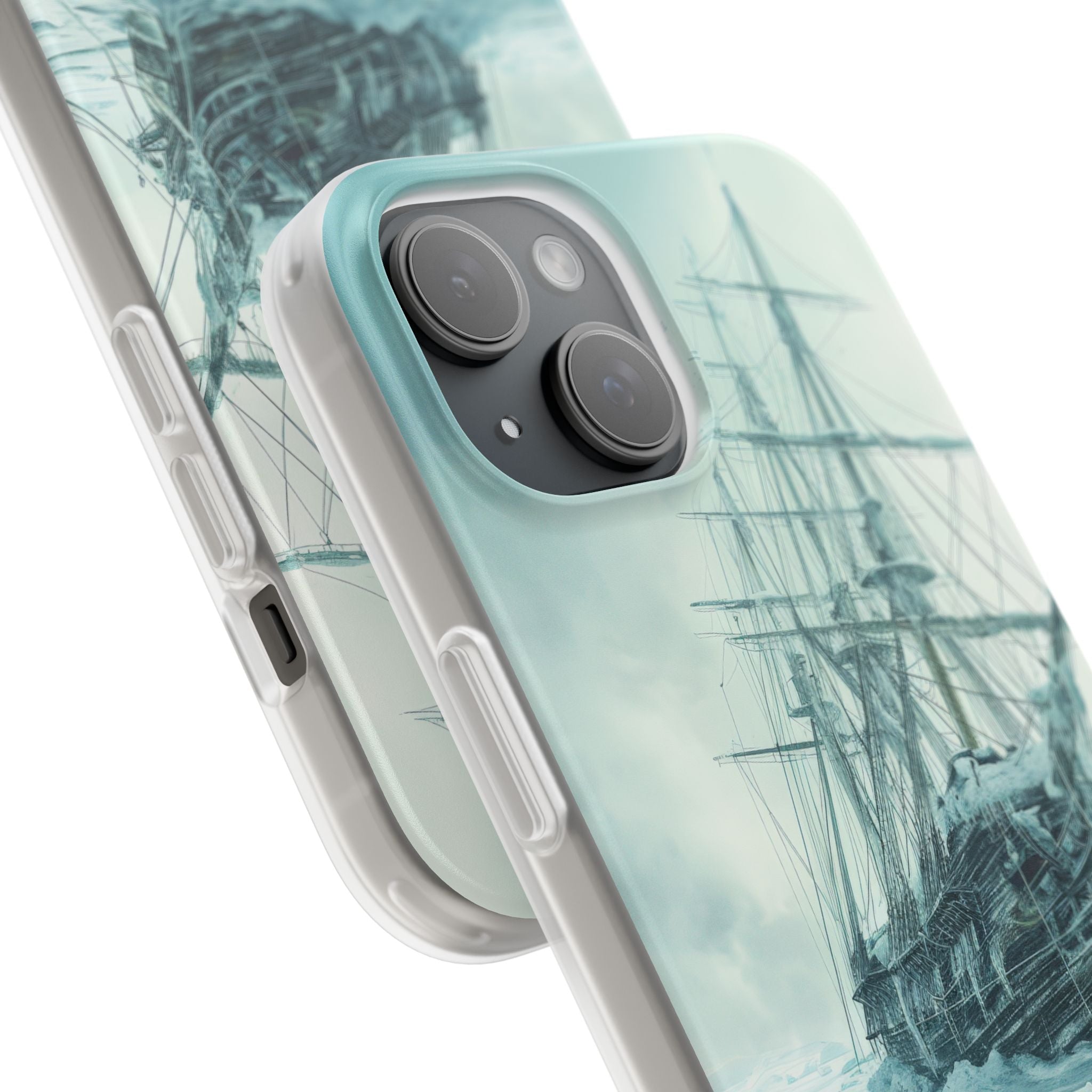 Icebound Ship iPhone 15 Case - Soft