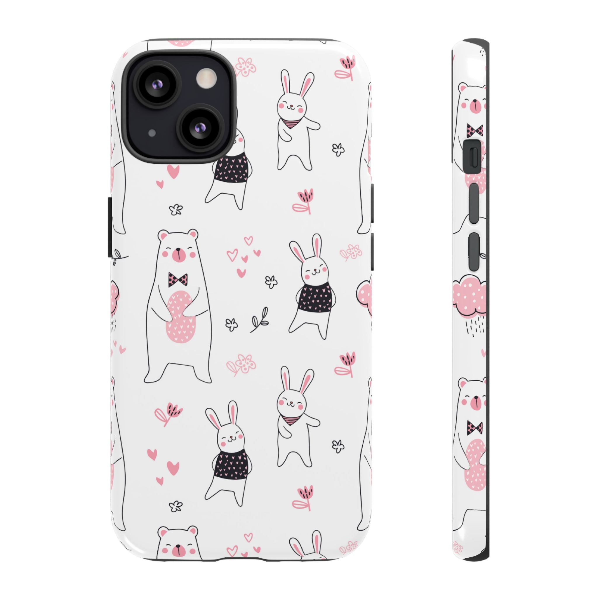 Bears Dance Playfully - iPhone Case