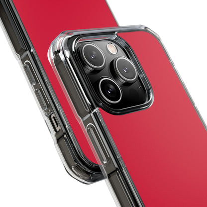 Crimson Red - Clear Impact Case for iPhone