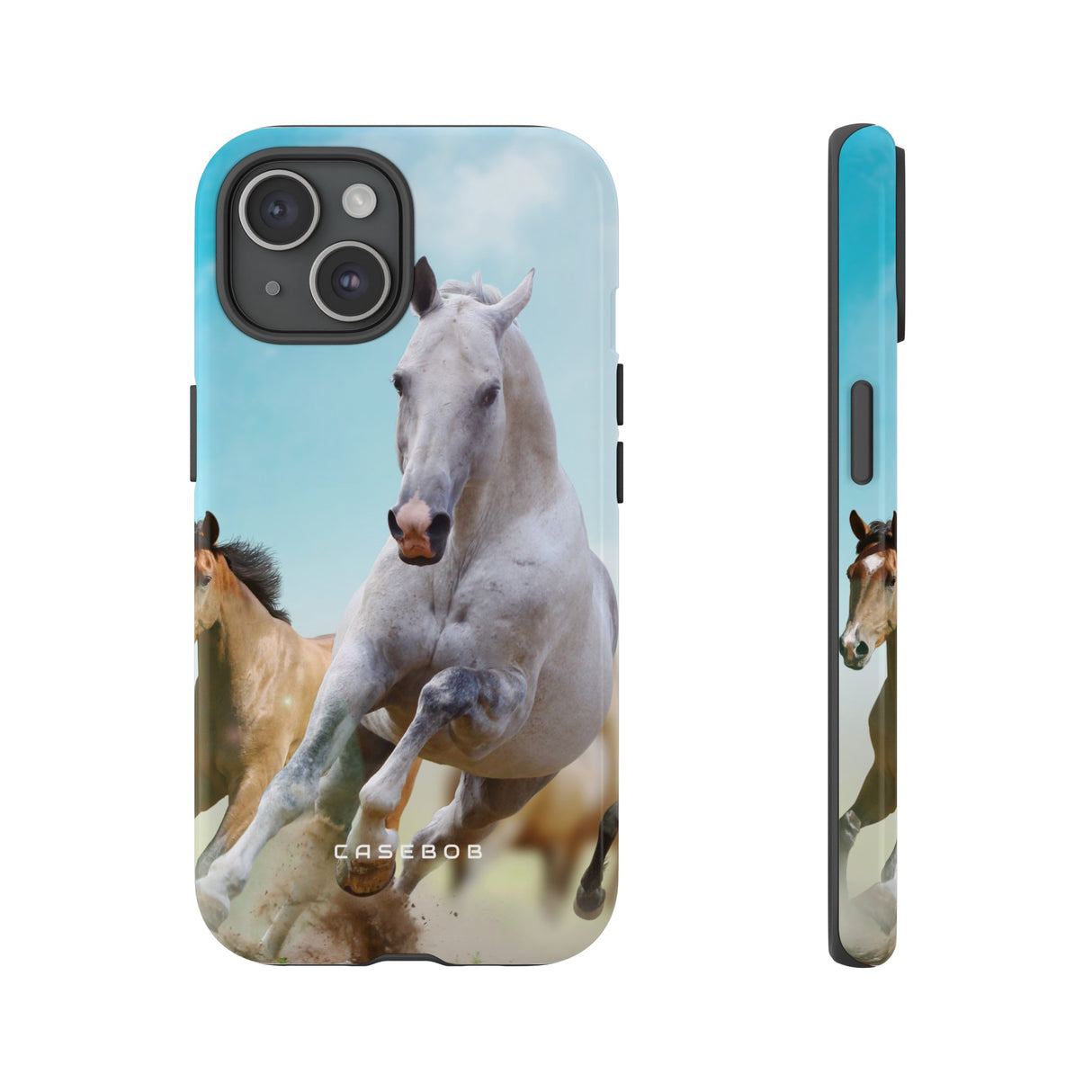 Blue Sky Horses - Protective Phone Case