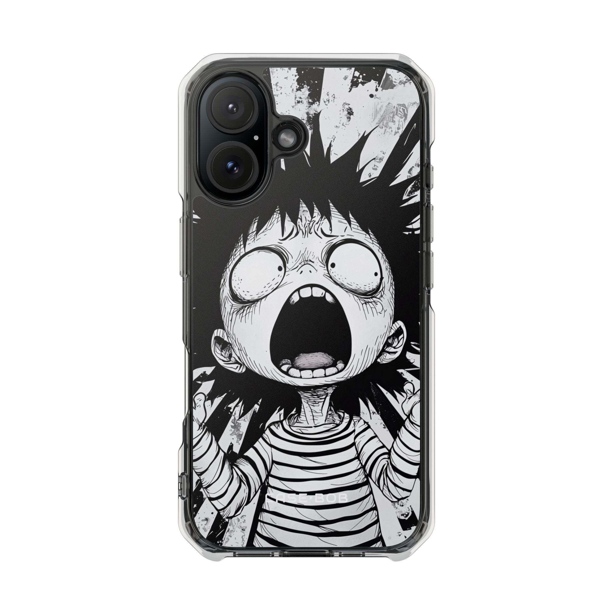 Screaming Stripes iPhone 16 Case - Impact