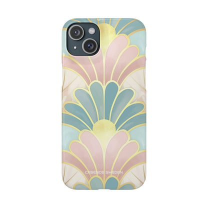 Pastel Deco Elegance - Slim iPhone 15 Phone Case