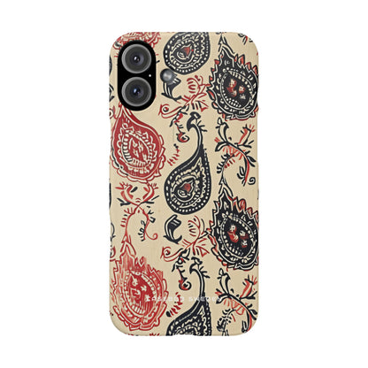 Vintage Paisley Elegance iPhone 16 - Slim Phone Case