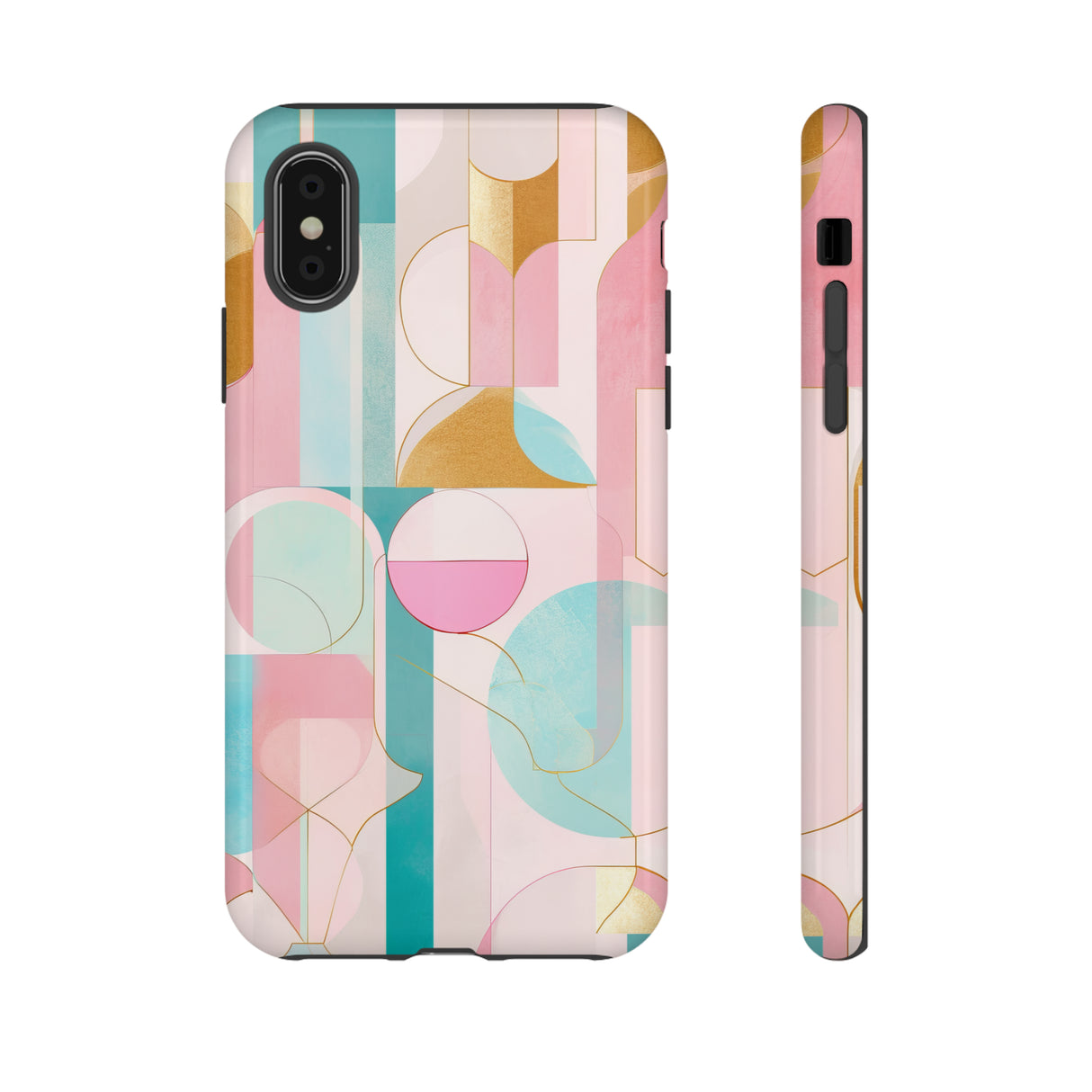 Deco Pink Geometric Fusion - Schutzhülle fürs Handy