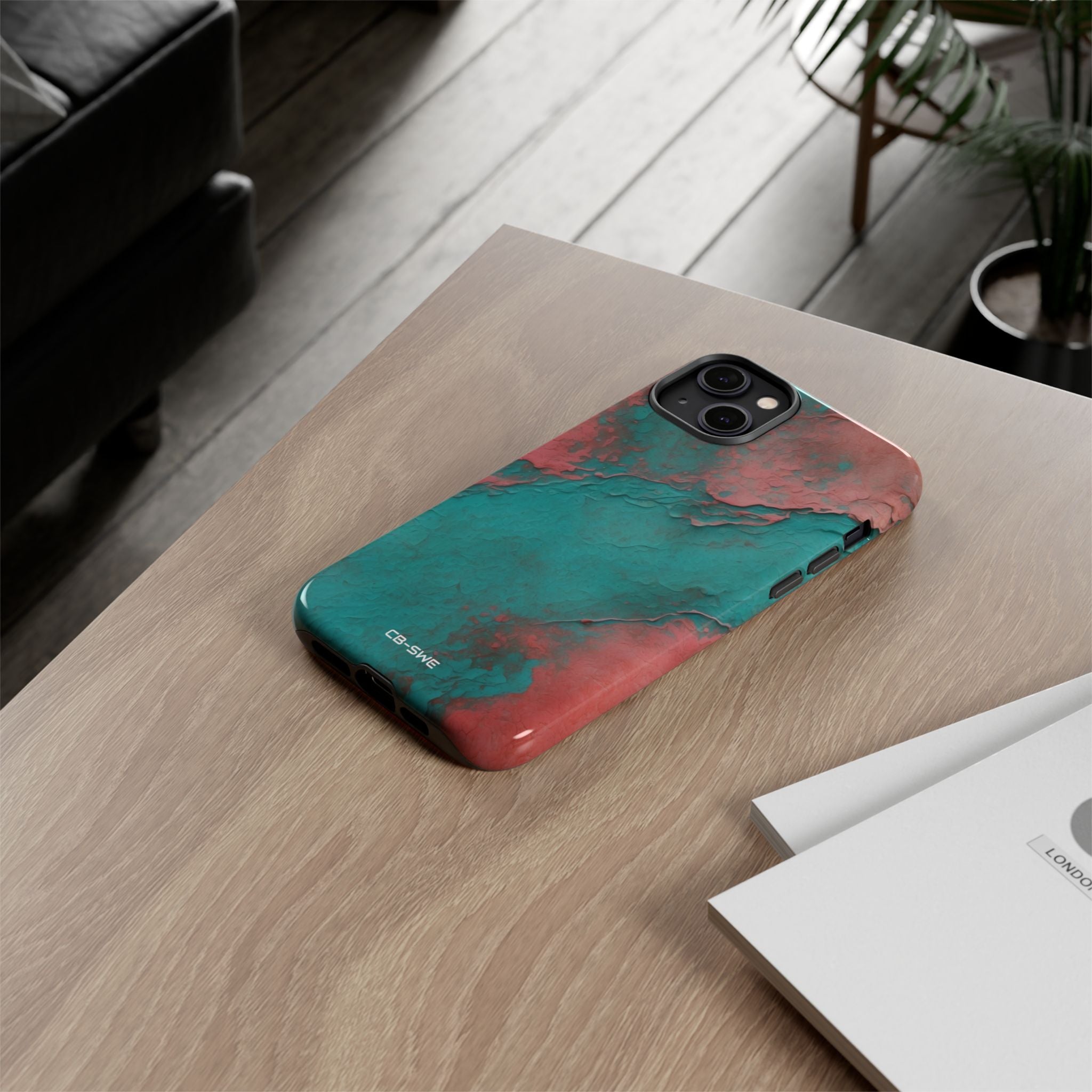 Turbulent Coral Flow - iPhone Case