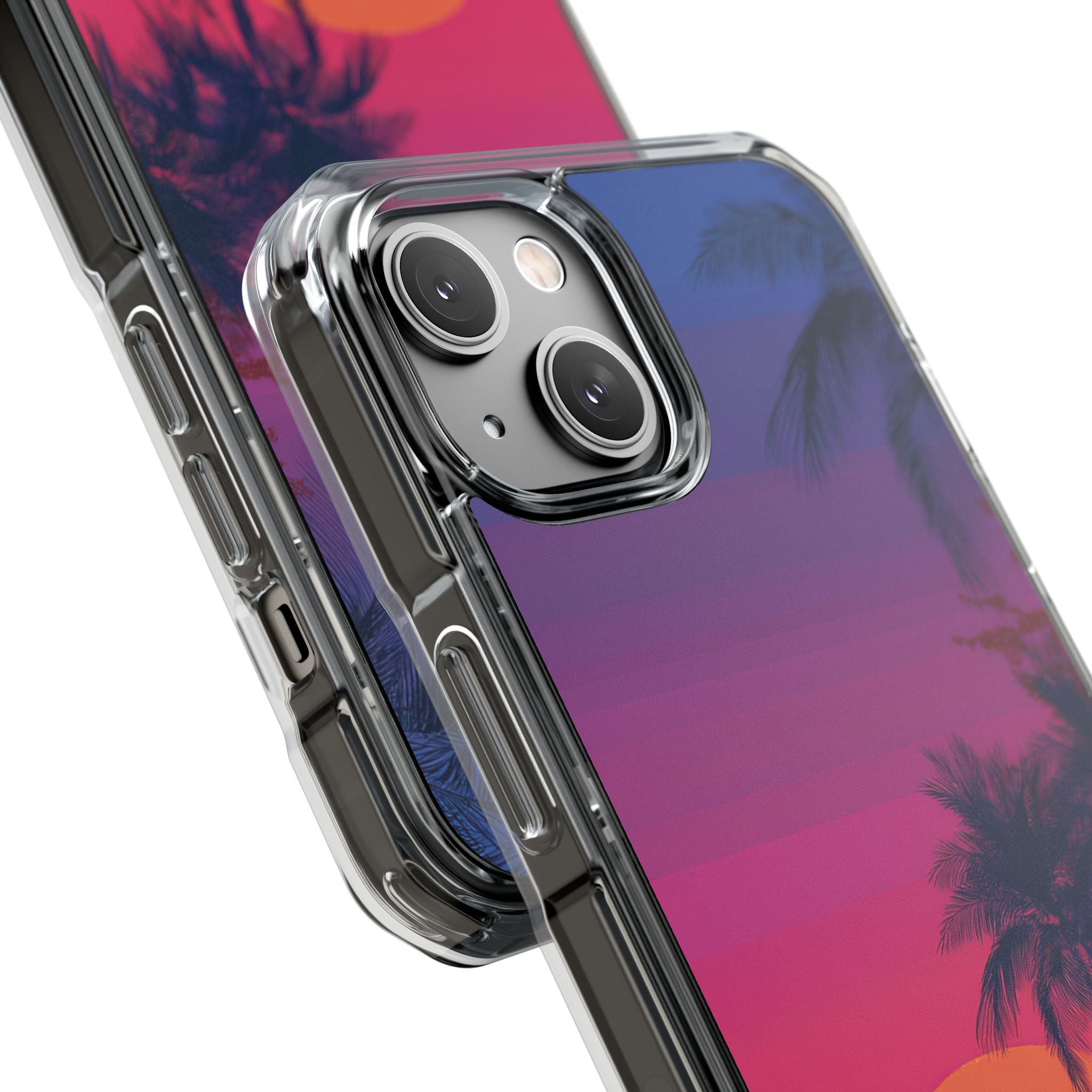 Tropical Sunset Silhouettes iPhone Case - Impact