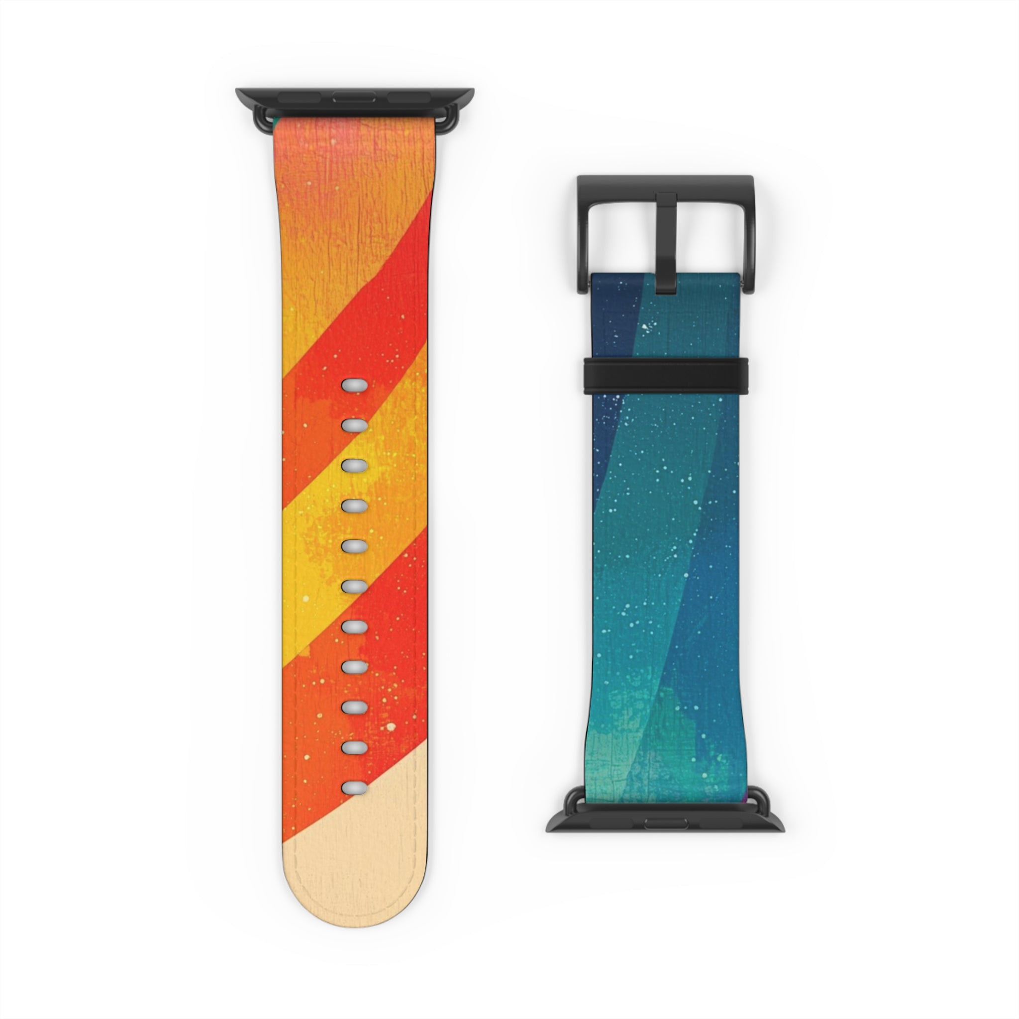 Curved Rainbow Breeze - Watch Band