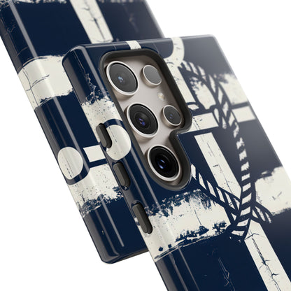 Navy Anchor Stripes Samsung S24 - Tough