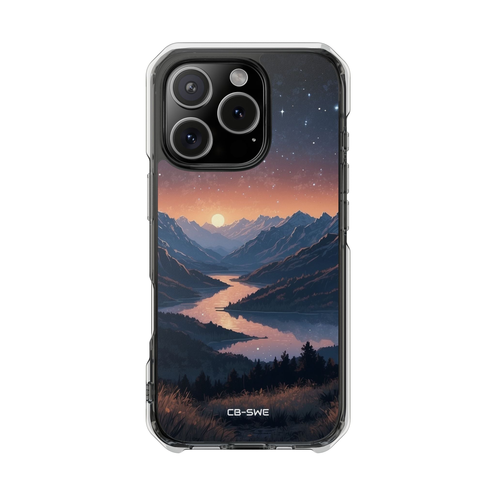 Mountains Embrace Light iPhone Case - Impact