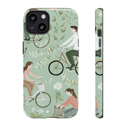 Pastel Bike Ride Romance - Protective Phone Case