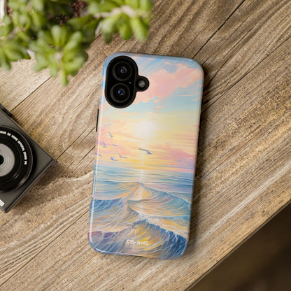 Gentle Waves Embrace - iPhone Case