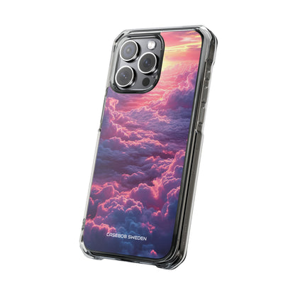 Pink Purple Clouds - Clear Impact iPhone 15 Phone Case