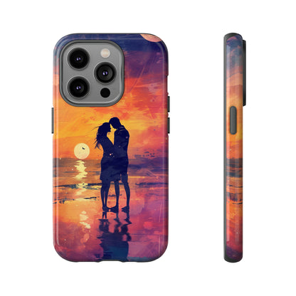 Seaside Sunset Embrace - Protective Phone Case