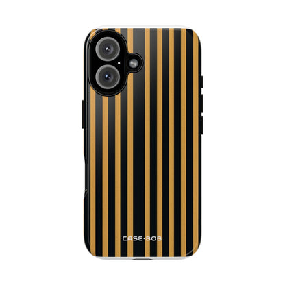 Golden Stripes iPhone 16 Plus Case - Tough