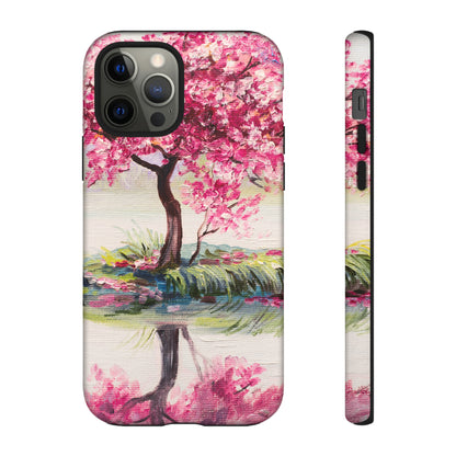 Oil painting - Oriental Cherry Tree - Protective Phone Case