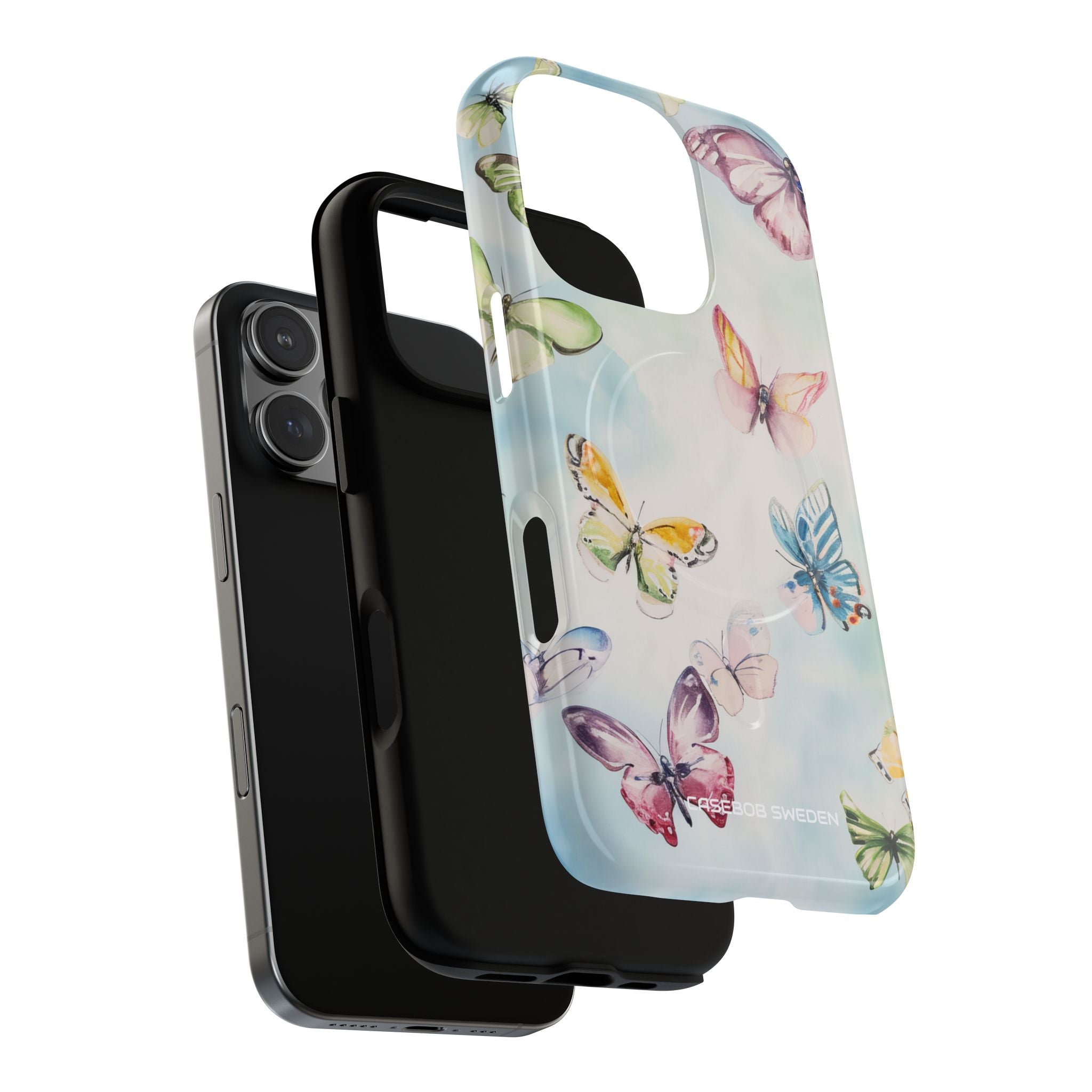 Watercolor Butterfly Bliss - Tough + MagSafe® iPhone 16 Phone Case