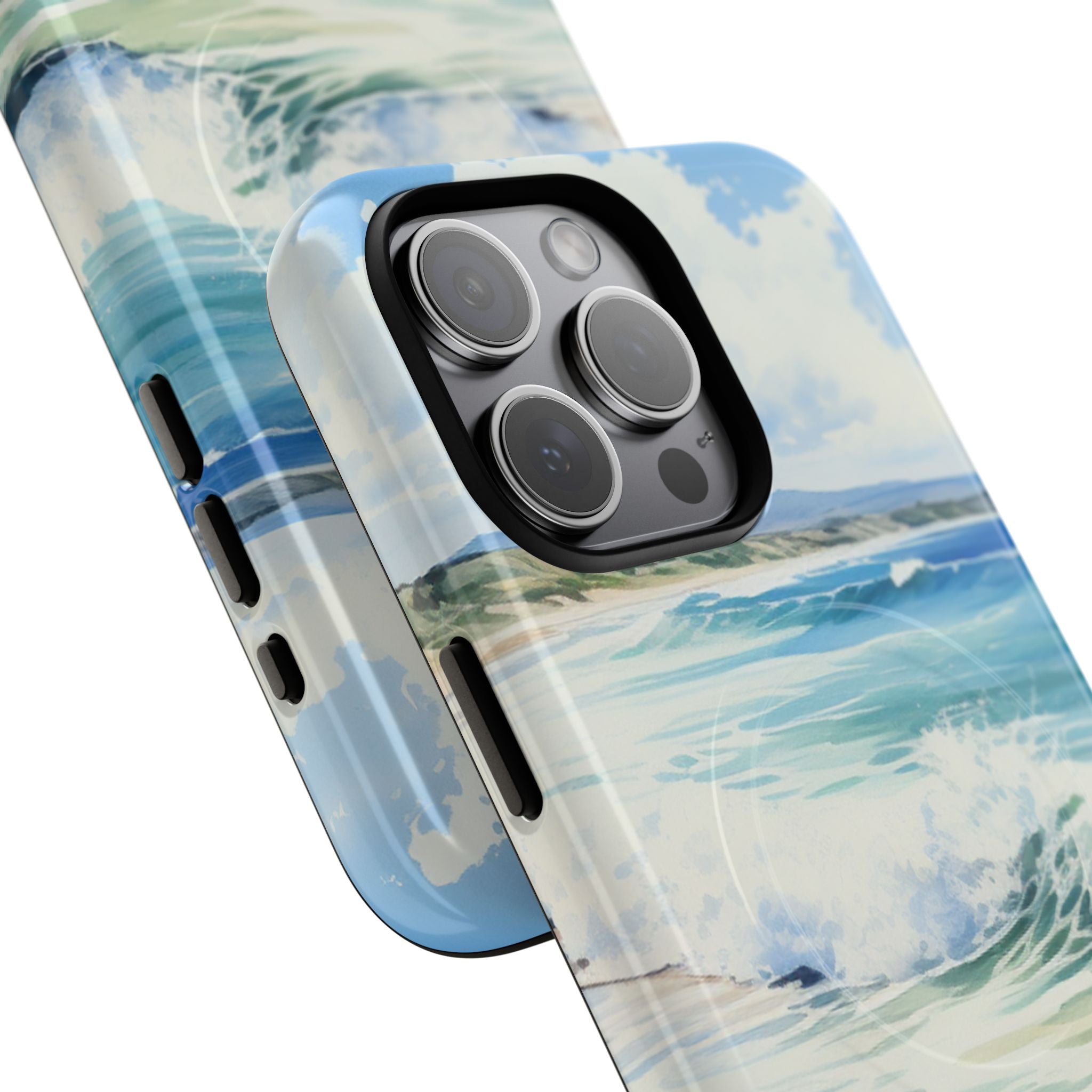 Foamy Wave Breeze iPhone 15 Pro Max Case - Tough+